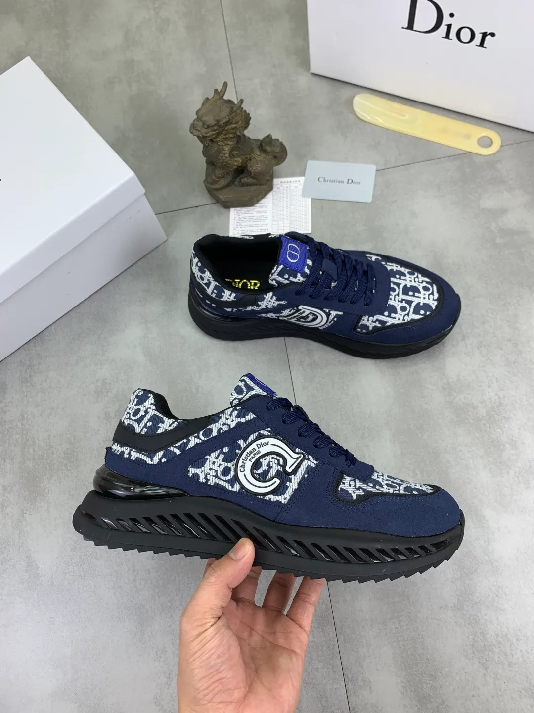Men's Men's Shoes💰P440💰[New Style]🆘[Dior] 2025 Dior Original Lace-up Low-top Men's Shoes Classic casual shoes 🔥This model is the official classic model, with high quality and made by famous original designers. It is made of high-quality cowhide with original materials➕comfortable and breathable mesh lining➕pigskin insole. The perfect last shape and generous and fashionable design have attracted many consumers and are suitable for drivers to drive🚗. What you want is the highest quality in the market. Color: multi-color. Code number: 38--44 (45 customized)